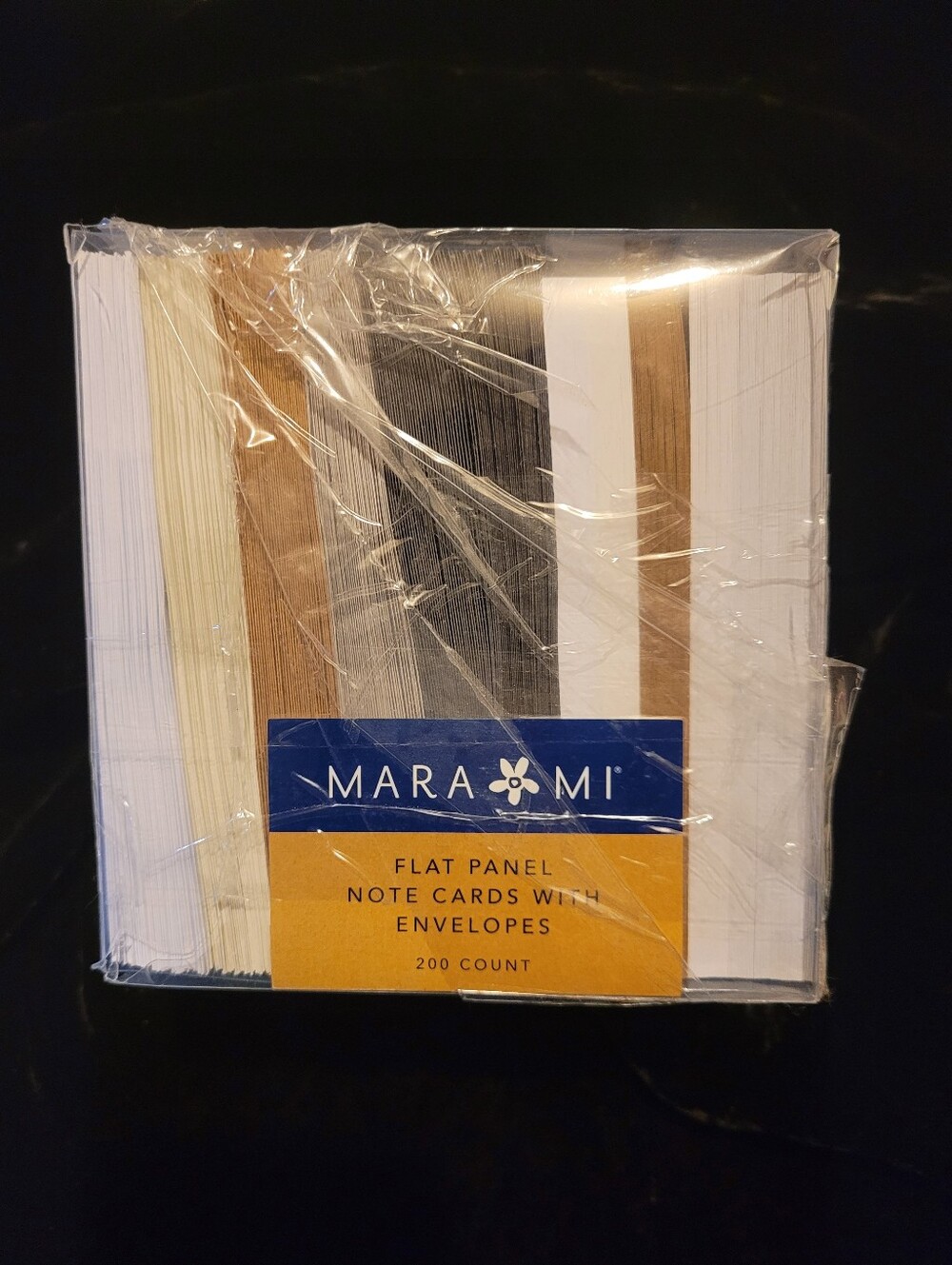 Ara Flat Panel Note Cards - White, Gray, Tan, Black, Cream, Brown